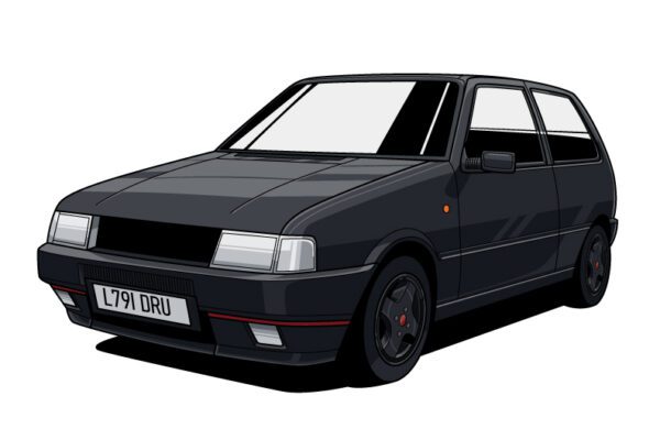 Custom Car Canvas: Your Car as Art Classic Fiat Uno Turbo