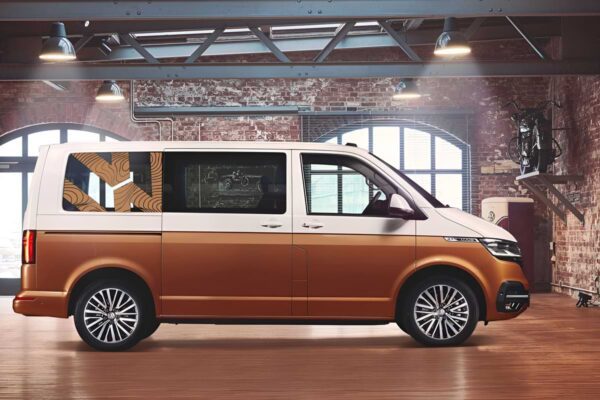 Volkswagen Transporter with stylish window decals