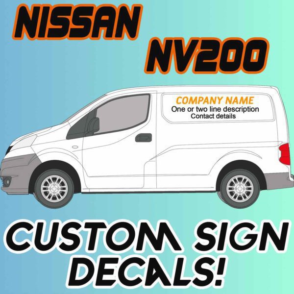 Nissan NV200 2009 2014 van sign