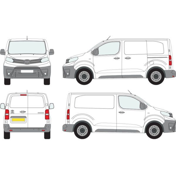 TOYO0051 VO toyota proace diy van signwriting 100