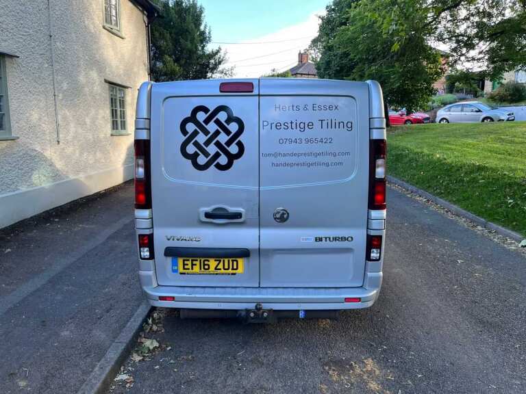 Prestige Tiling Vauxhall Vivaro Signs