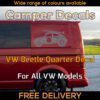 1x Grey Volkswagen Beetle Surfboard Quarter Panel Sticker Herbie 53 Dublife Veedub VAG for Transporter Caravelle, 4Motion, Campervans, Motorhomes, Campers, Trailers