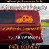 1x Orange Volkswagen Beetle Surfboard Quarter Panel Sticker Herbie 53 Dublife Veedub VAG for Transporter Caravelle, 4Motion, Campervans, Motorhomes, Campers, Trailers