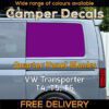 Purple 2x Volkswagen Transporter T6 T5 T4 Quarter Panel Window Blanks Fake Window Insert Infills SWB LWB