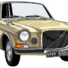 Custom Car Portraits: Personalized Automotive Art & Prints Volvo 164 After