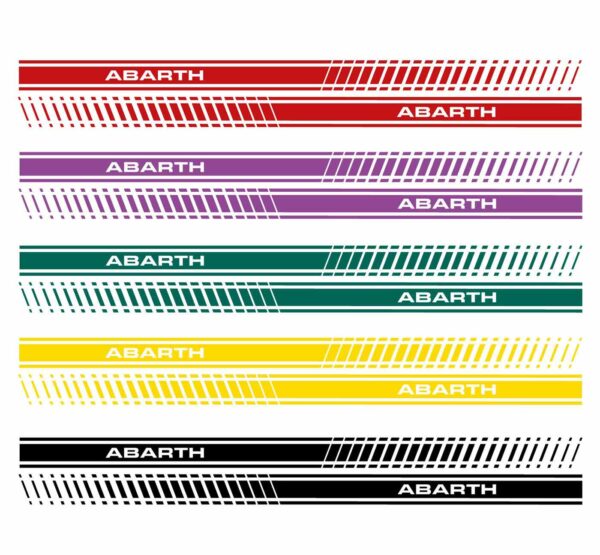 Abarth Stripe Decal Colours