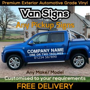 Pickup Signs Any Make Model DIY Signwriting Lettering Graphics Kit FREE Design