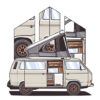 Custom Car Portraits: Personalized Automotive Art & Prints VW T25