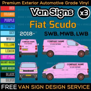 Van Sign Writing Kit for Fiat Scudo
