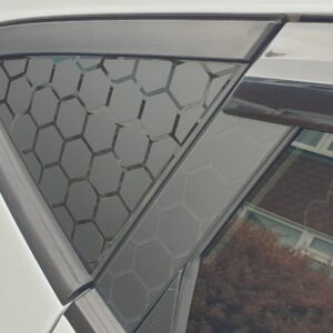 Ford Fiesta Cut-to-Size Honeycomb Pattern Vinyl Sheets for Car Windows and Walls