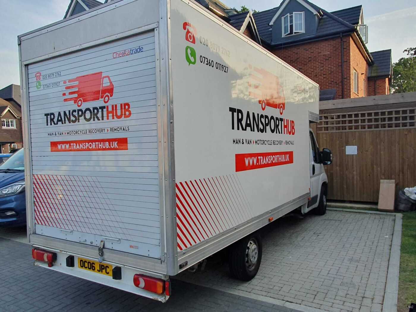 Luton Van Signs for Transport Hub