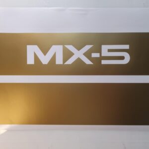 Mazda MX5 side stripe in metallic gold matt vinyl