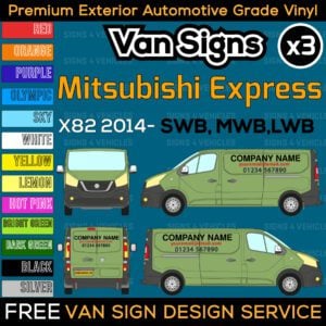 Van Sign Writing Kit for Mitsubishi Express X82