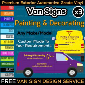 Van Sign Writing Kit for Painter Decorator