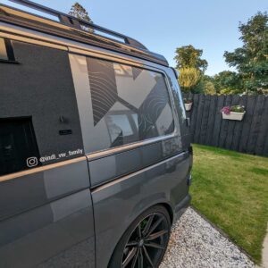 VW Transporter Stickers Cool Topography Woodgrain Decals