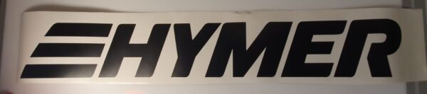 Hymer Logo in Custom Vinyl lettering