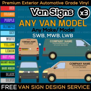 Van Sign Writing Kit for any make or model of van