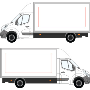 Luton Van Both Sides Vinyl Lettering