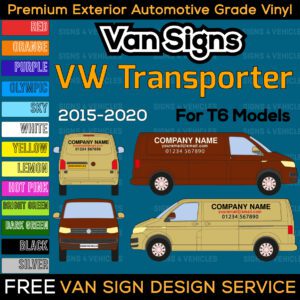 Van Sign Writing Kit for Volkswagen Transporter T6 VW